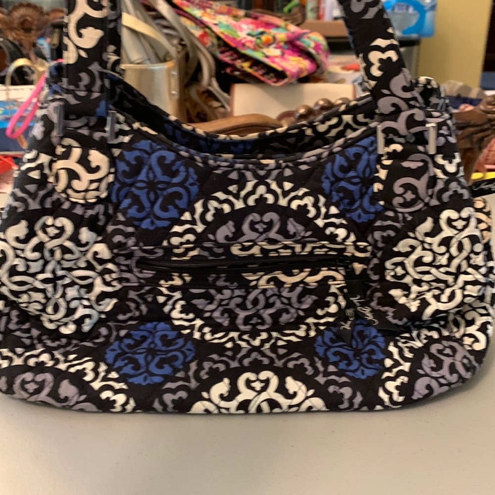 USED Vera Bradley Canterbury Cobalt Purse